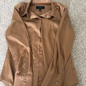 Banana Republic Tan Classic Fit Shirt XS